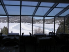 Vue de la salle à manger sur l'anneau de glace